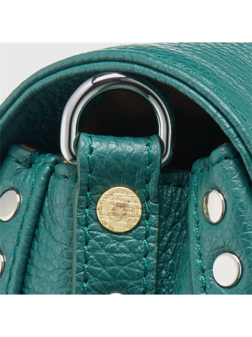 BORSA POSTINA® BABY IN PELLE MARTELLATA GREEN ACCA ZANELLATO | 068010-0040000BABYZ0470