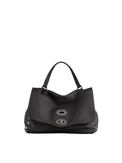 BORSA POSTINA® SMALL IN PELLE MARTELLATA NERA ZANELLATO | 068010-0040000SZ0001