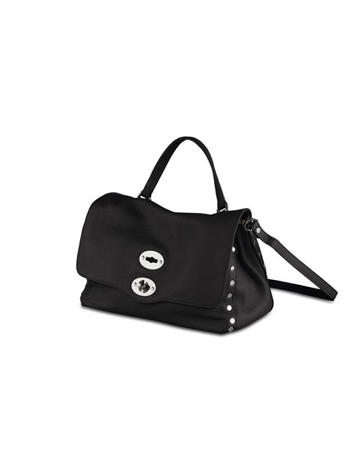 BORSA POSTINA® SMALL IN PELLE MARTELLATA NERA ZANELLATO | 068010-0040000SZ0001