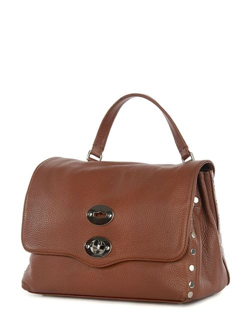 BORSA POSTINA® SMALL IN PELLE MARTELLATA BROWN CANALETTO  ZANELLATO | 068010-0040000SZ0240