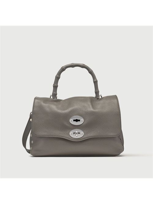 BORSA POSTINA® SMALL IN PELLE MARTELLATA GREY MONTEBIANCO ZANELLATO | 068010-0950000SZ0130