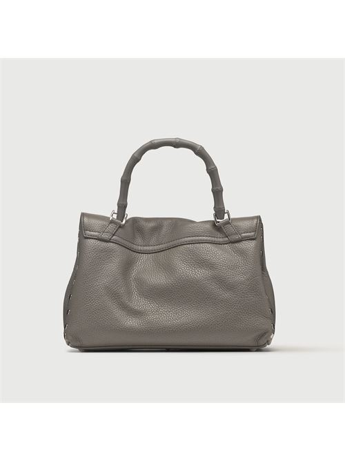 BORSA POSTINA® SMALL IN PELLE MARTELLATA GREY MONTEBIANCO ZANELLATO | 068010-0950000SZ0130