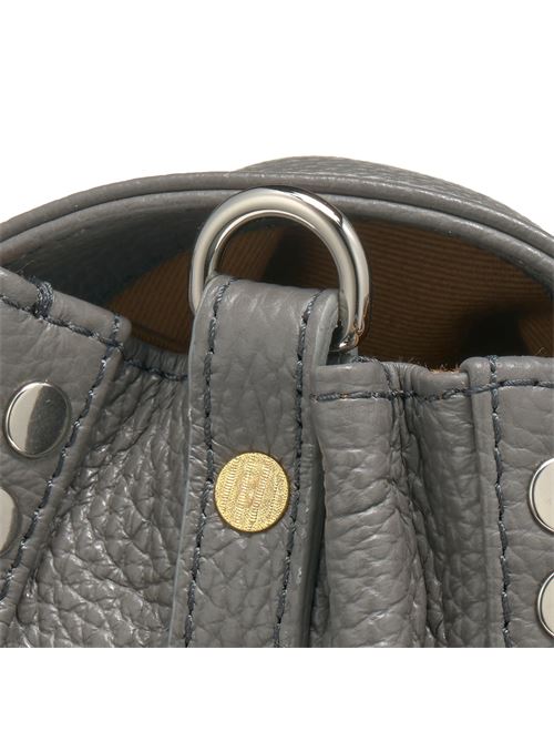 BORSA POSTINA® SMALL IN PELLE MARTELLATA GREY MONTEBIANCO ZANELLATO | 068010-0950000SZ0130