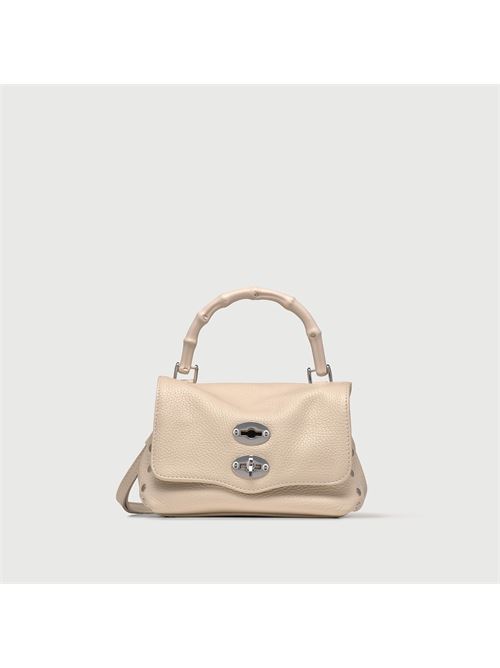 BORSA POSTINA® BABY IN PELLE MARTELLATA WHITE BIANCONE ZANELLATO | 068010-0950000SZ1115