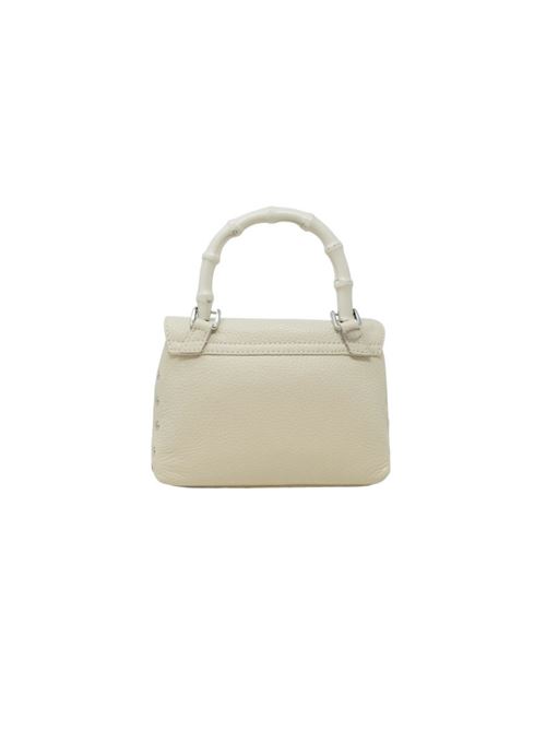 BORSA POSTINA® BABY IN PELLE MARTELLATA WHITE BIANCONE ZANELLATO | 068010-0950000SZ1115