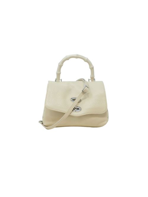 BORSA POSTINA® BABY IN PELLE MARTELLATA WHITE BIANCONE ZANELLATO | 068010-0950000SZ1115