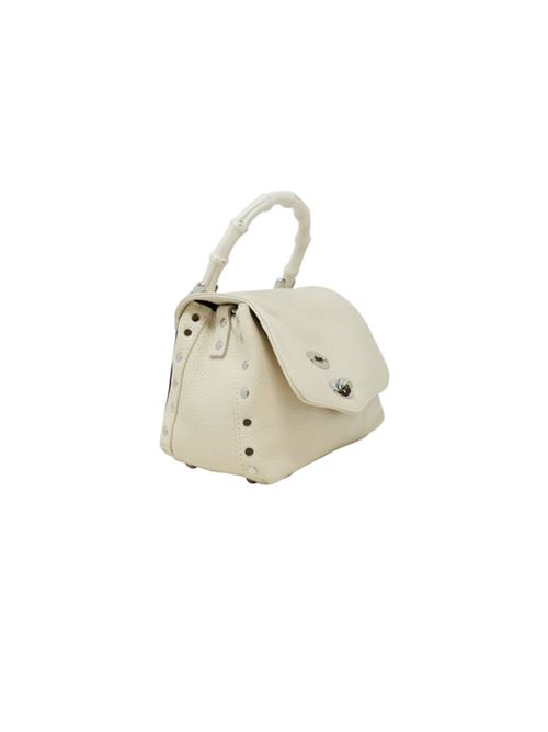 BORSA POSTINA® BABY IN PELLE MARTELLATA WHITE BIANCONE ZANELLATO | 068010-0950000SZ1115