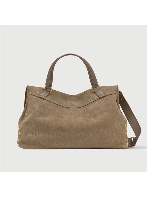 BORSA POSTINA® MEDIUM IN PELLE NABUK GREY VOLTOLINA ZANELLATO | 068090-0070000MZ0140