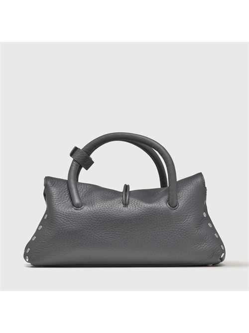 BORSA DOTTA® SMALL IN PELLE MARTELLATA GREY STROMBOLI ZANELLATO | 068750-1120000SZ0155