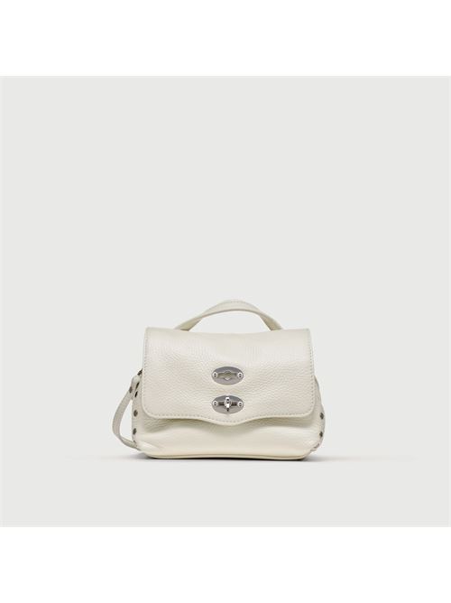 BORSA POSTINA® BABY IN PELLE MARTELLATA BIANCO LATTE ZANELLATO | 068010-0040000BABYZ1190