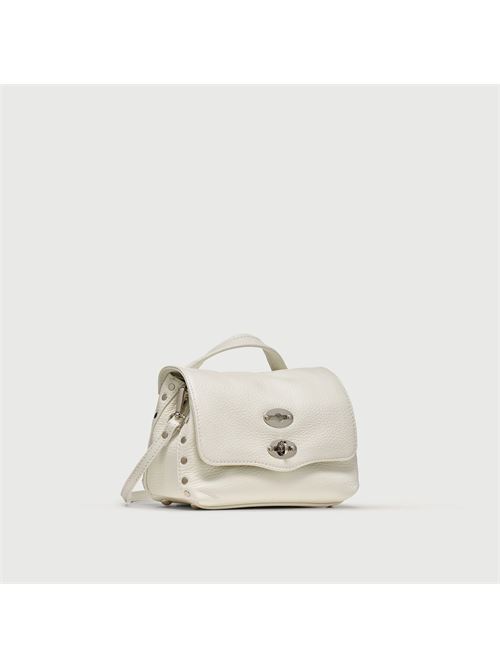 BORSA POSTINA® BABY IN PELLE MARTELLATA BIANCO LATTE ZANELLATO | 068010-0040000BABYZ1190