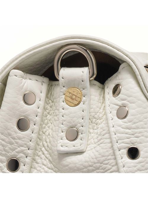 BORSA POSTINA® BABY IN PELLE MARTELLATA BIANCO LATTE ZANELLATO | 068010-0040000BABYZ1190