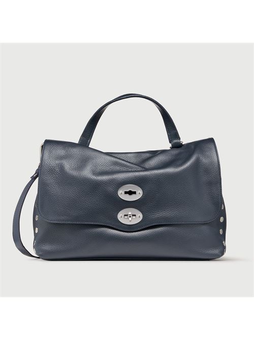 BORSA POSTINA® MEDIUM IN PELLE MARTELLATA DARK NAVY ZANELLATO | 068010-0040000MZ0520