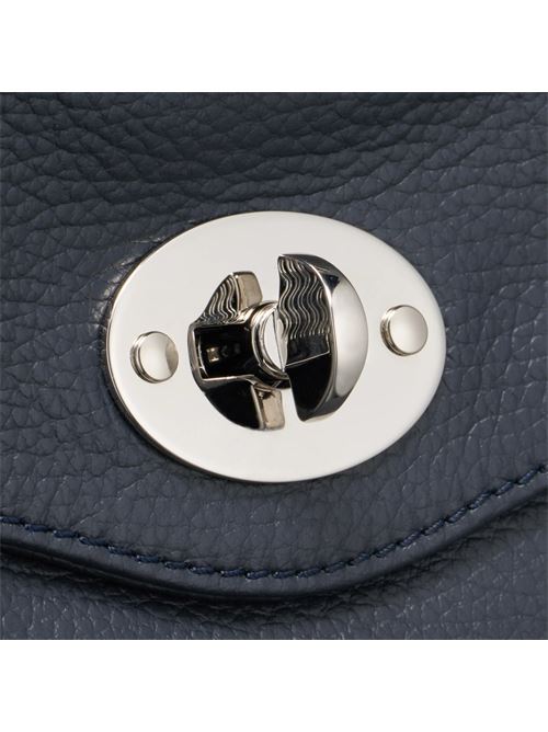 BORSA POSTINA® MEDIUM IN PELLE MARTELLATA DARK NAVY ZANELLATO | 068010-0040000MZ0520